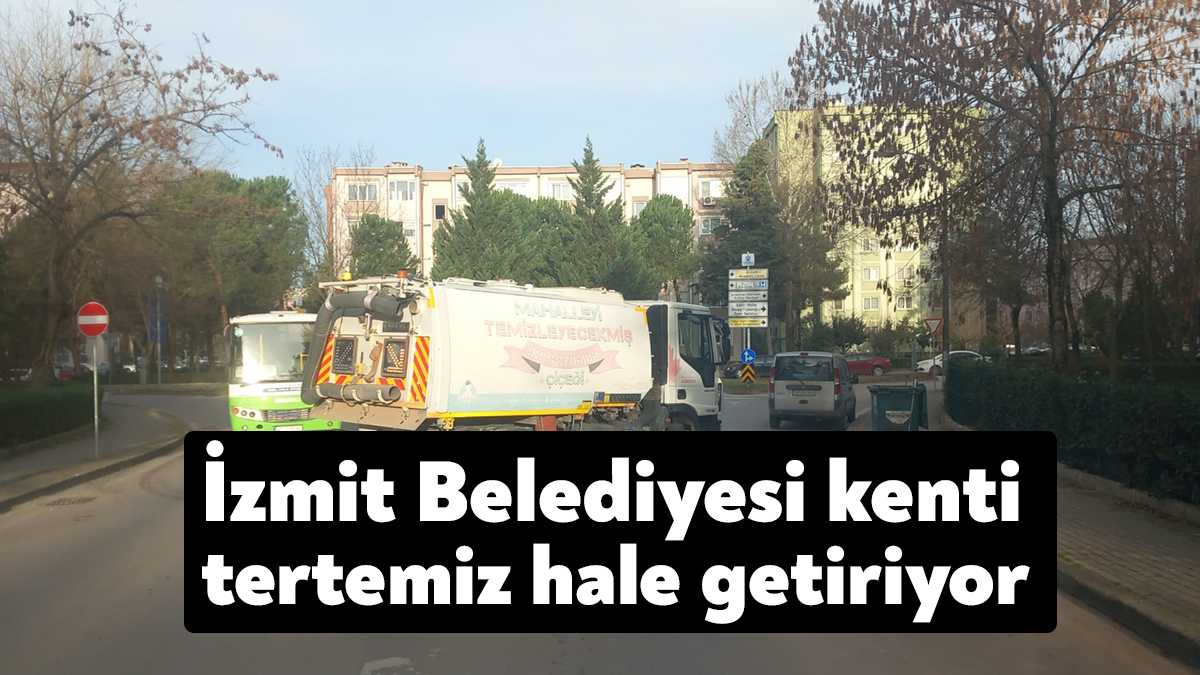 İzmit Belediyesi Temizlik İşleri Müdürlüğü ekipleri, Yahya Kaptan Mahallesi’nde gerçekleştirdikleri