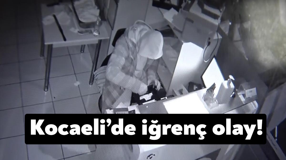 Kocaeli'de bir lokantada yaşanan hırsızlık, 'bu kadarı da olmaz' dedirtti.