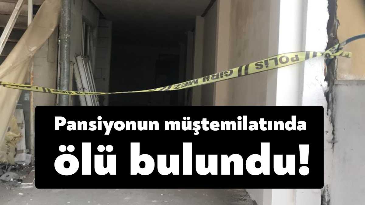 Kocaeli’nin İzmit ilçesinde, pansiyonun müştemilat kısmında hareketsiz yatan yaşlı