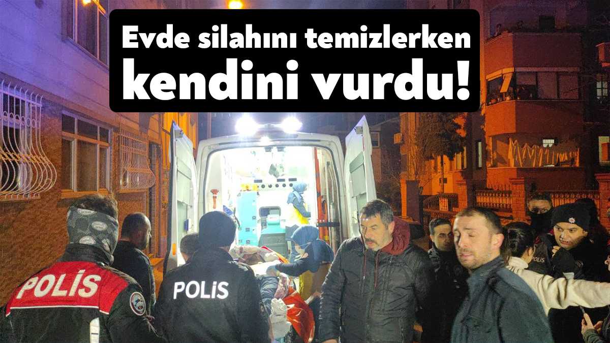 Kocaeli’de arkadaşıyla beraber vakit geçirdiği ikamette silahını temizlemek isteyen