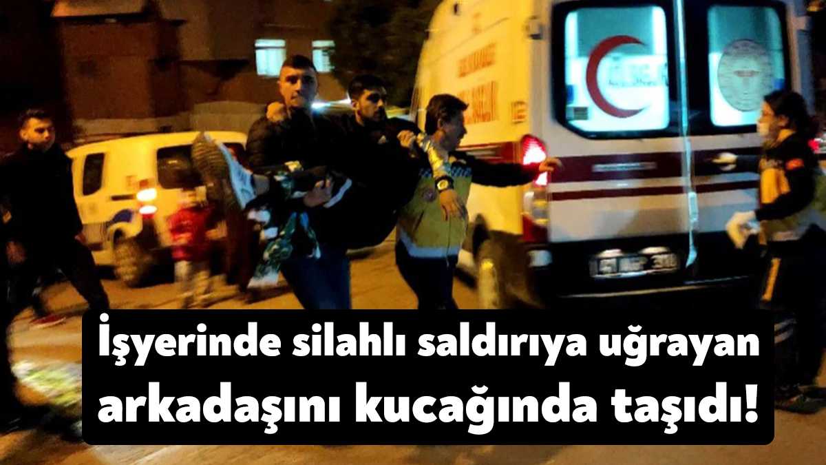 Kocaeli'nin İzmit ilçesinde işyerinde silahlı saldırıya uğrayan kişi iki bacağından