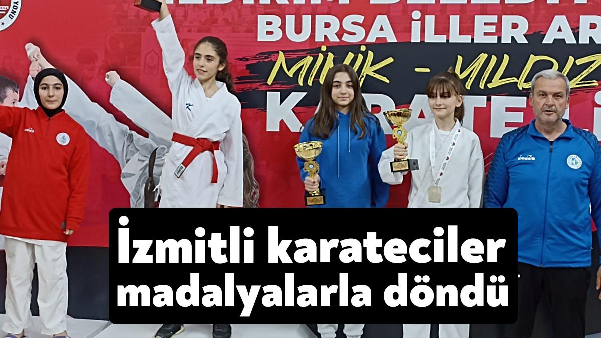 İzmit Belediyespor Karate Takımı, Bursa Naim Süleymanoğlu Spor Salonu’nda düzenlenen