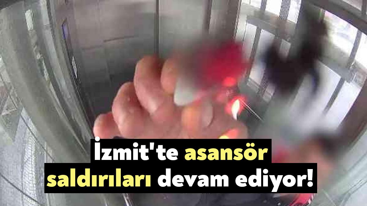 Kocaeli'nin İzmit ilçesindeki üst geçitte bulunan asansörde ilginç bir olay