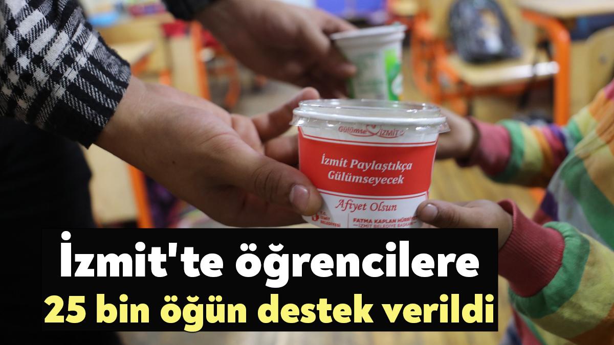 İzmit Belediyesi, Sosyal Destek Hizmetleri Müdürlüğü bünyesinde hayata geçirilen Beslenme