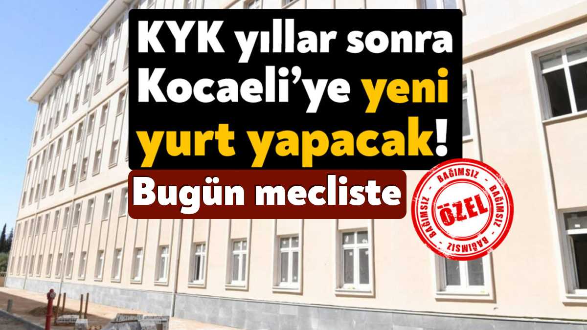 KYK, KOÜ Körfez Yerleşkesi’nin yakınında bulunan, daha önce katlı otopark