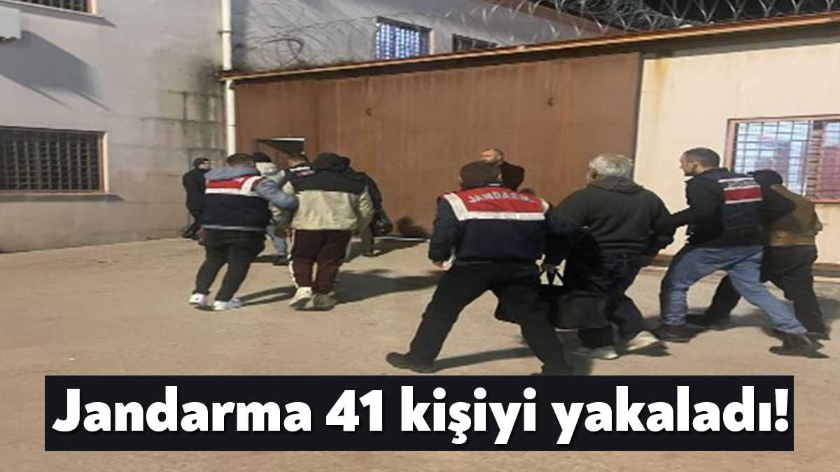 Kocaeli’de çeşitli suçlardan aranan 41 şahıs Kocaeli İl Jandarma Komutanlığı