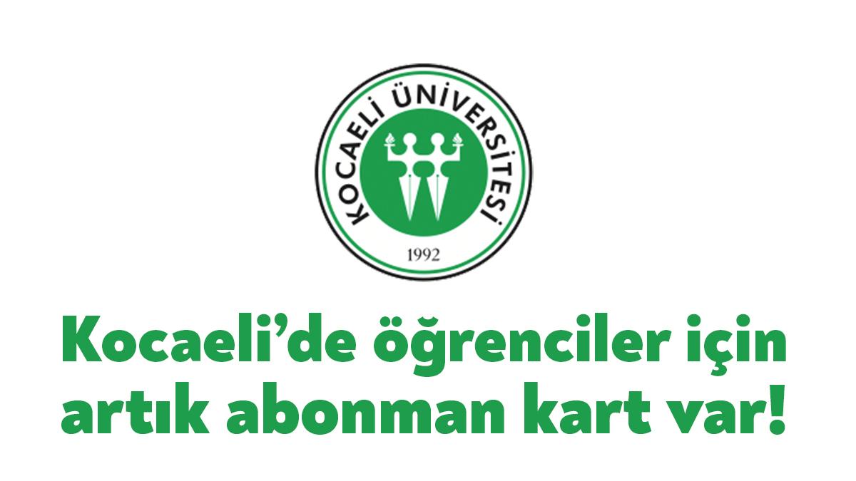 Kocaeli Büyükşehir Belediyesi Ulaşım Koordinasyon Merkezi’nin (UKOME) toplantısında öğrencilere abonman