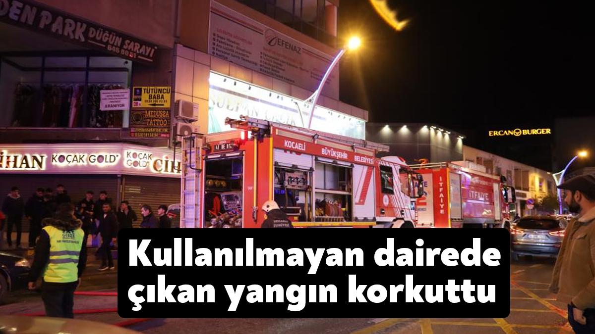 Kocaeli’nin Gebze ilçesinde kullanılmayan bir dairede tutulan çöpler yandı. Paniğe