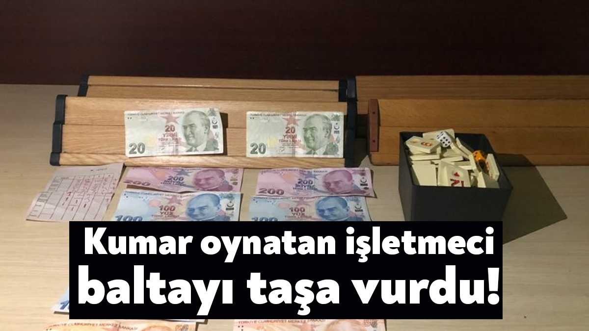 Kocaeli’de polis ekiplerinin yaptığı denetimde iş yerinde kumar oynattığı tespit