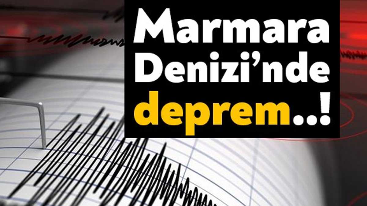 Marmara Denizi Gemlik Körfezi'nde saat 13.17'de 3.4 büyüklüğünde bir deprem