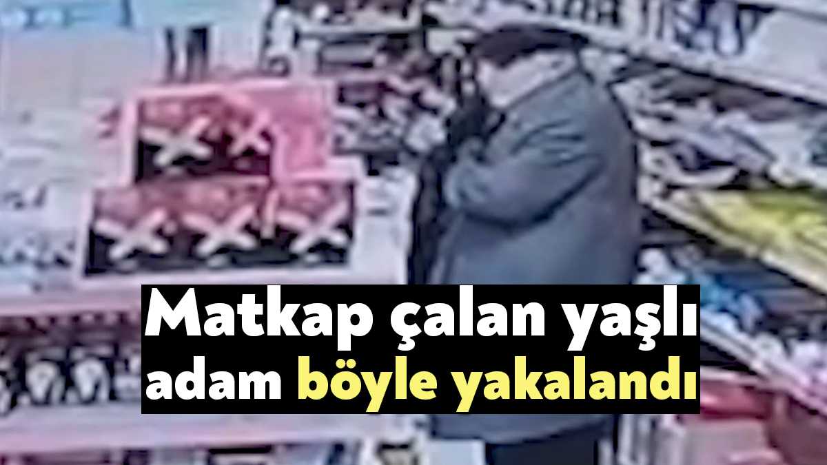 Kocaeli'nin Derince ilçesinde bir iş yerine giren yaşlı adam,