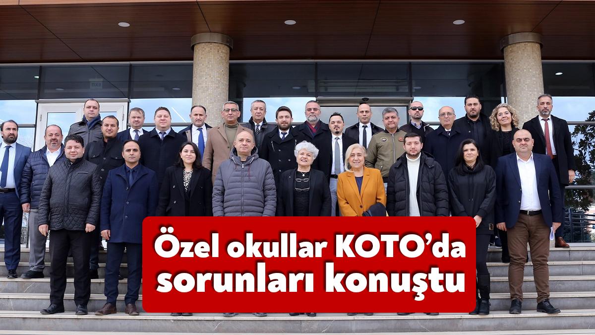 İlimizde faaliyet gösteren özel okulların yöneticileri, Kocaeli Ticaret Odası’nda düzenlenen