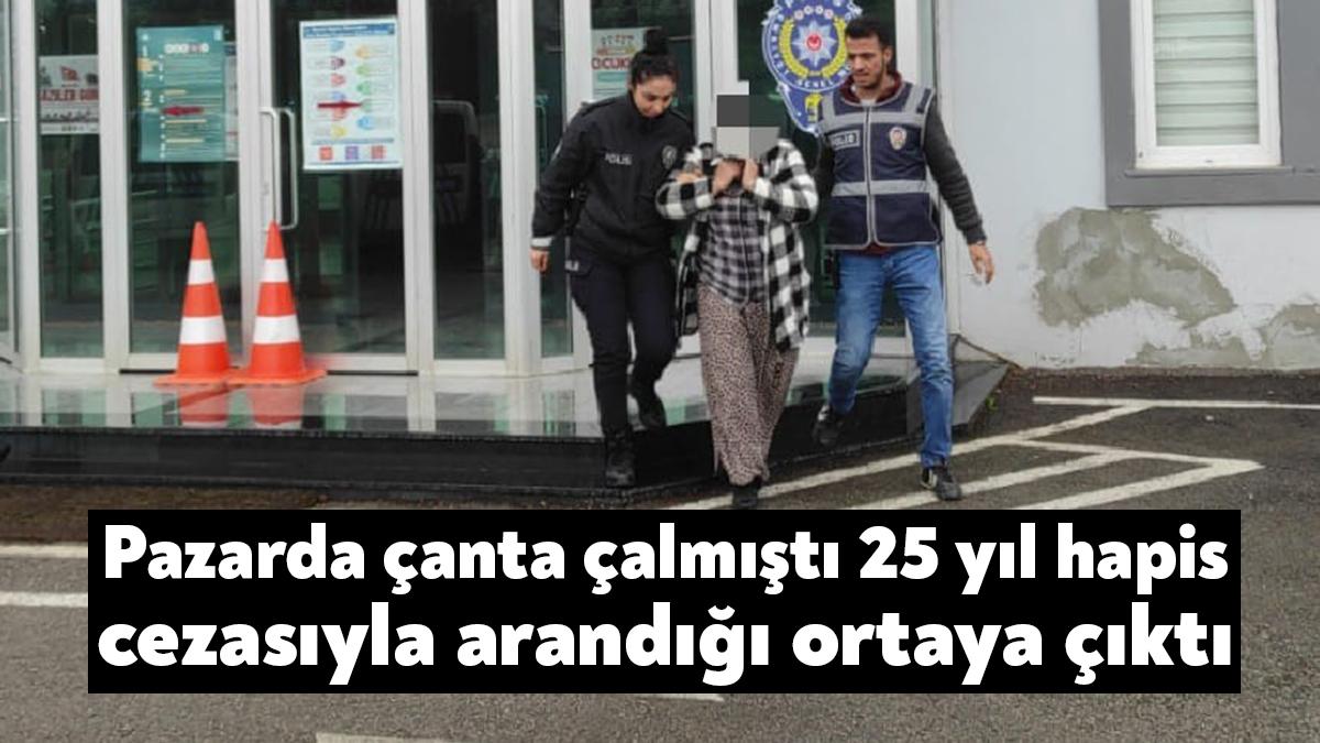 Kocaeli'de pazarda çanta çaldıktan 9 gün sonra otobüste yakalanan şüphelinin,
