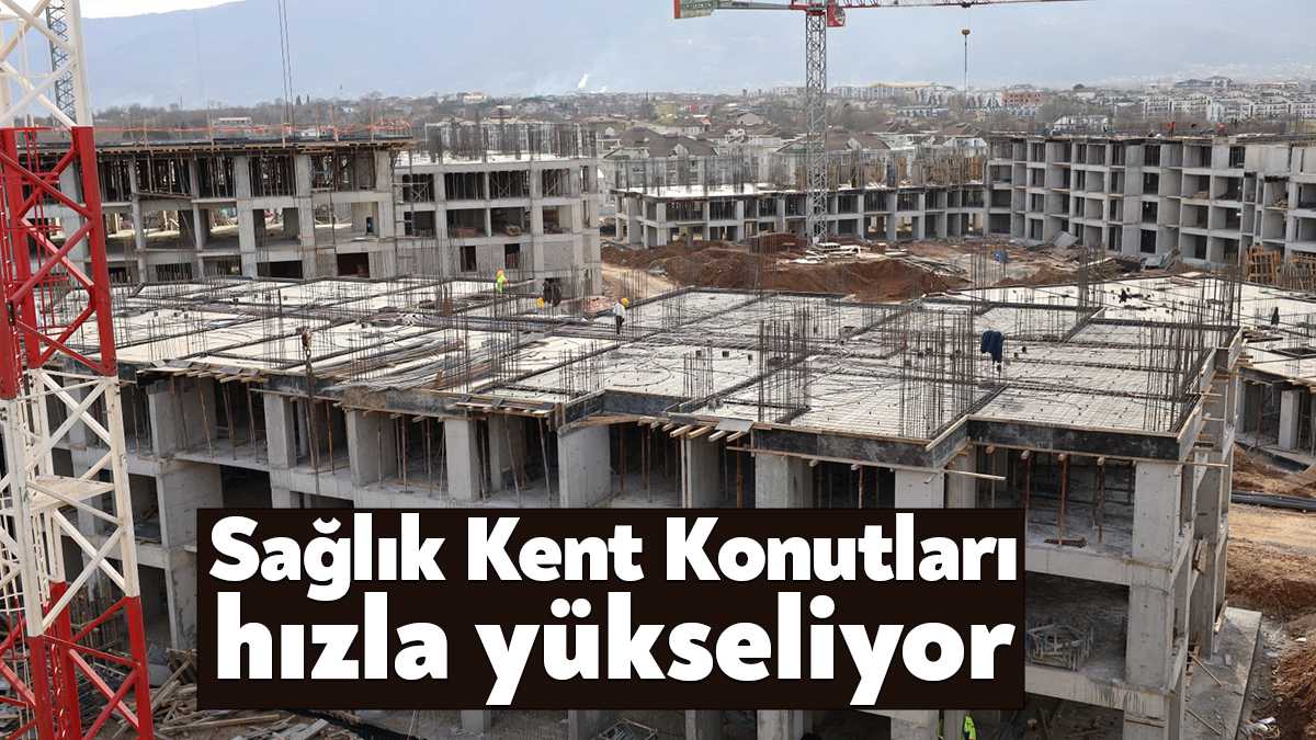 Büyükşehir tarafından yapılan Sağlık Kent Konutları’nda kısa süre içinde çatı