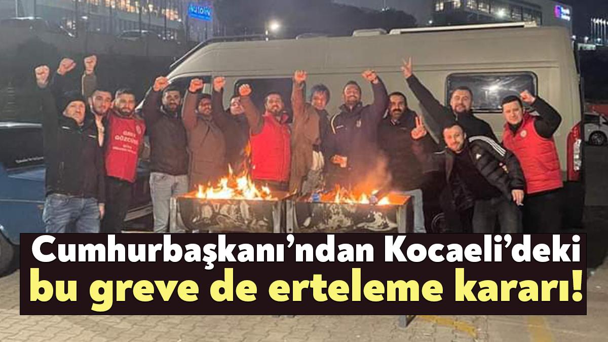 Kocaeli'de bulunan Schneider Enerji fabrikasındaki grev, milli güvenliği bozucu nitelikte