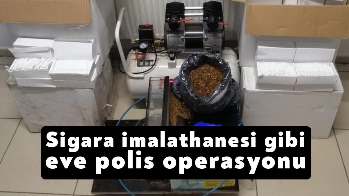 Kocaeli'nin Kartepe ilçesinde bir eve yapılan operasyonda 27 bin 400