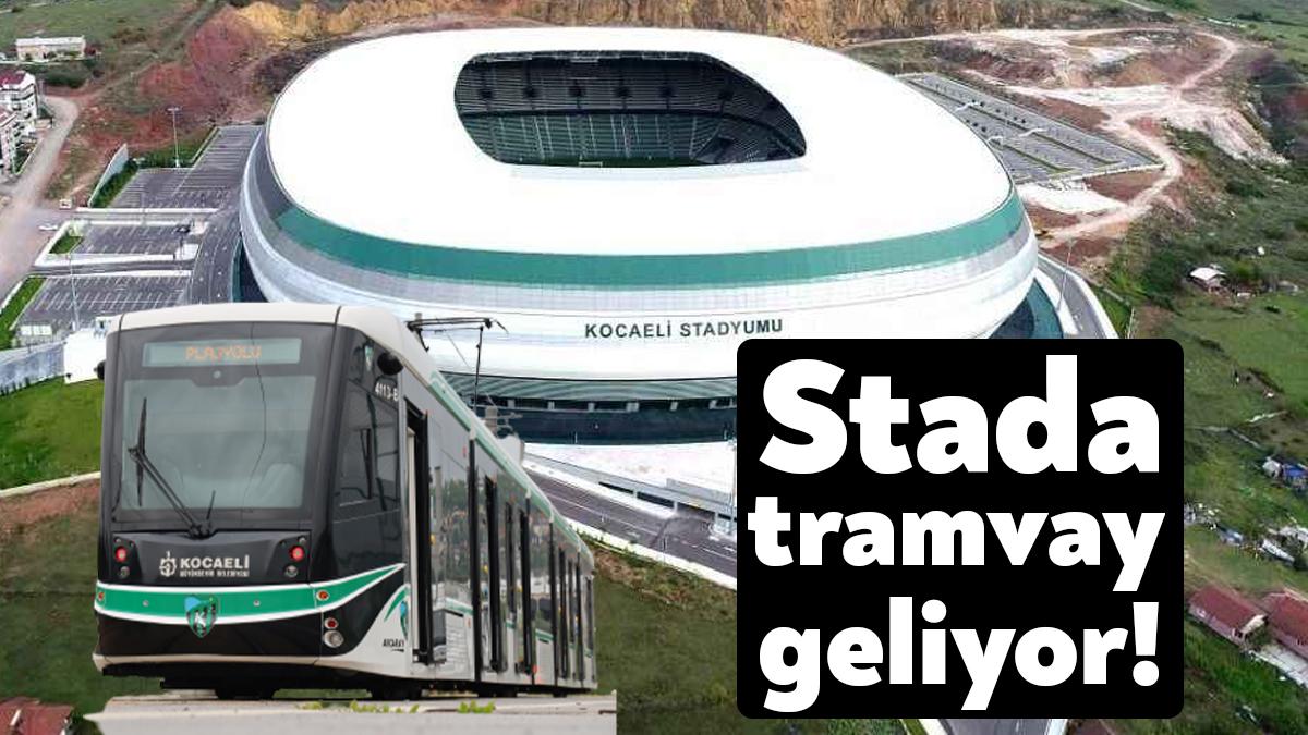 Kocaelispor taraftarları ve Alikahyalıların büyük bir heyecanla beklediği Alikahya Tramvay