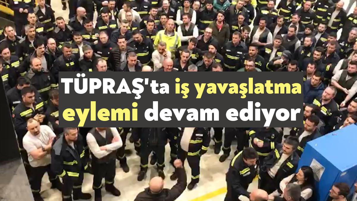 Kocaeli’de Tüpraş işçileri, uygulanan ek zammı yetersiz bularak eylem kararı