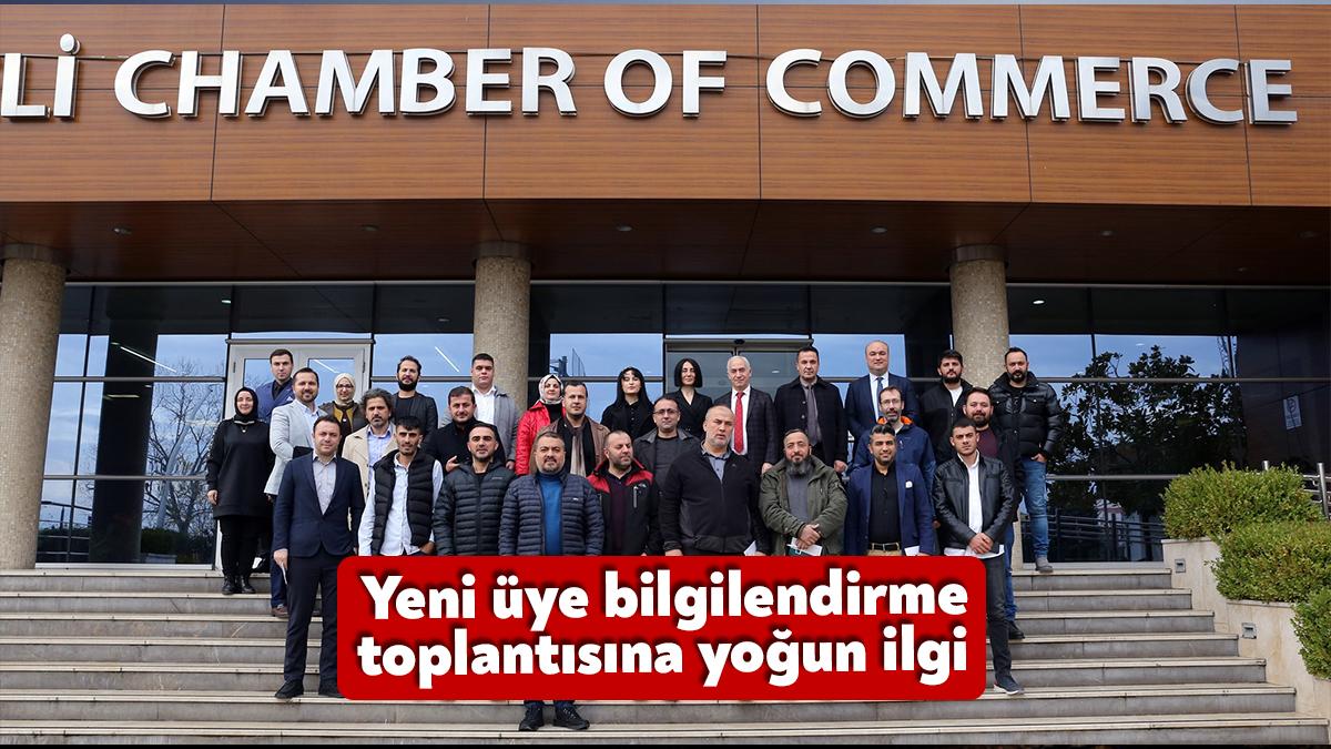 Kocaeli Ticaret Odası’nın, yeni kayıt olan üyeleri Oda’nın faaliyet ve