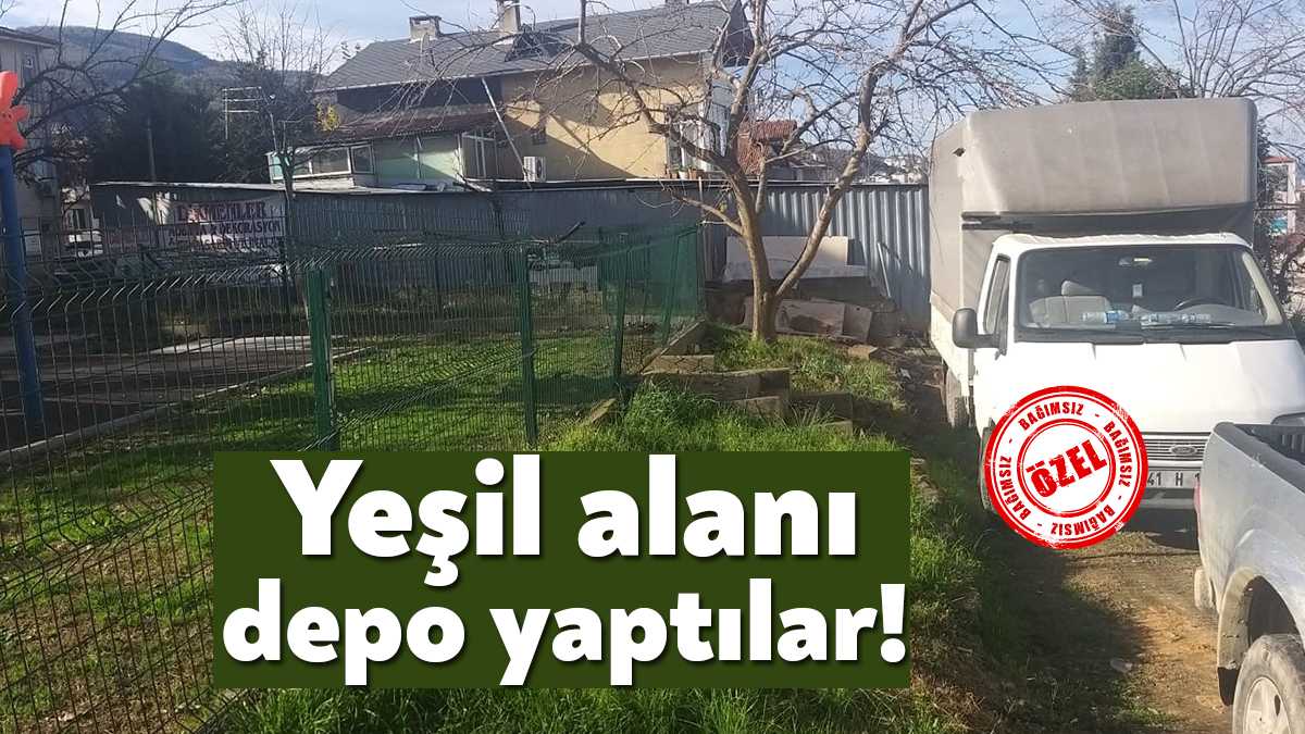 Gölcük Atatürk Mahallesi Hacı Halit Erkut Caddesi’nde, belediye kayıtlarında yeşil