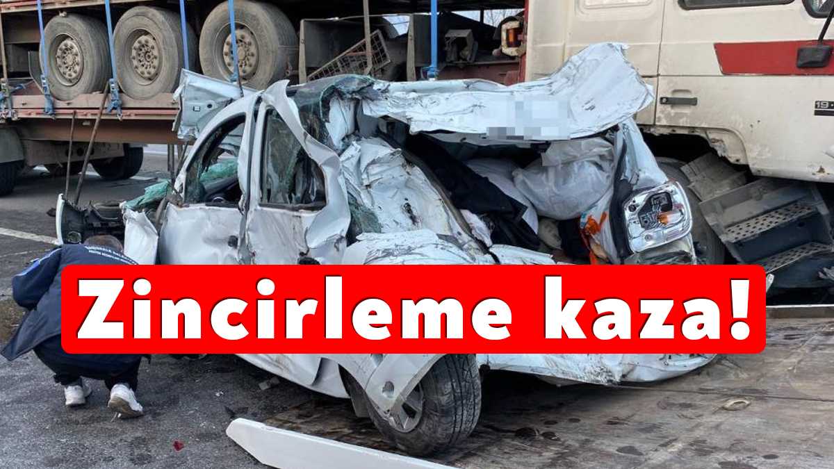 TEM Otoyolu Kocaeli geçişinde 3’ü tır toplam 9 aracın karıştığı