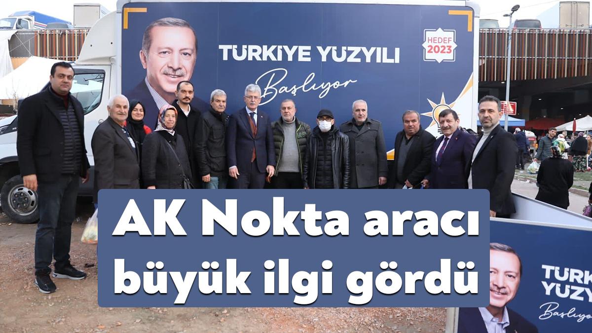 AK Parti Kocaeli İl Başkanlığı'na ait AK Nokta aracı, her
