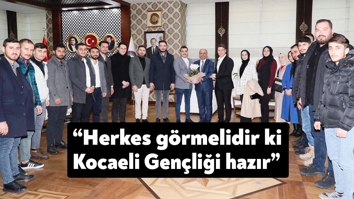 AK Parti Kocaeli Gençlik Kolları Başkanı Çağatay Çağlayan ilçeleri ziyaret