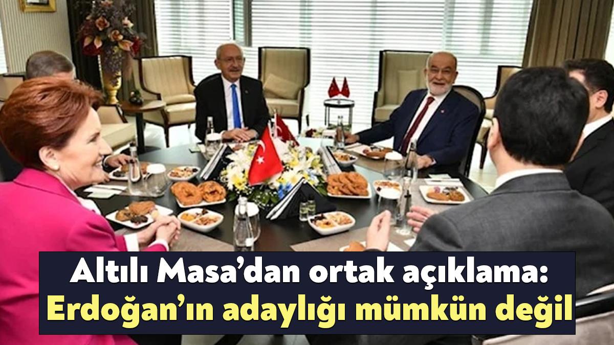 CHP, İYİ Parti, Saadet Partisi, DEVA Partisi, Gelecek Partisi ve