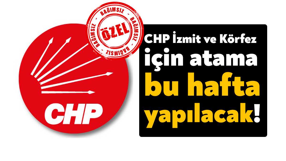 CHP’de yaşanan istifalar sonrasında İzmit İlçe Başkanlığı ile yönetimi ve