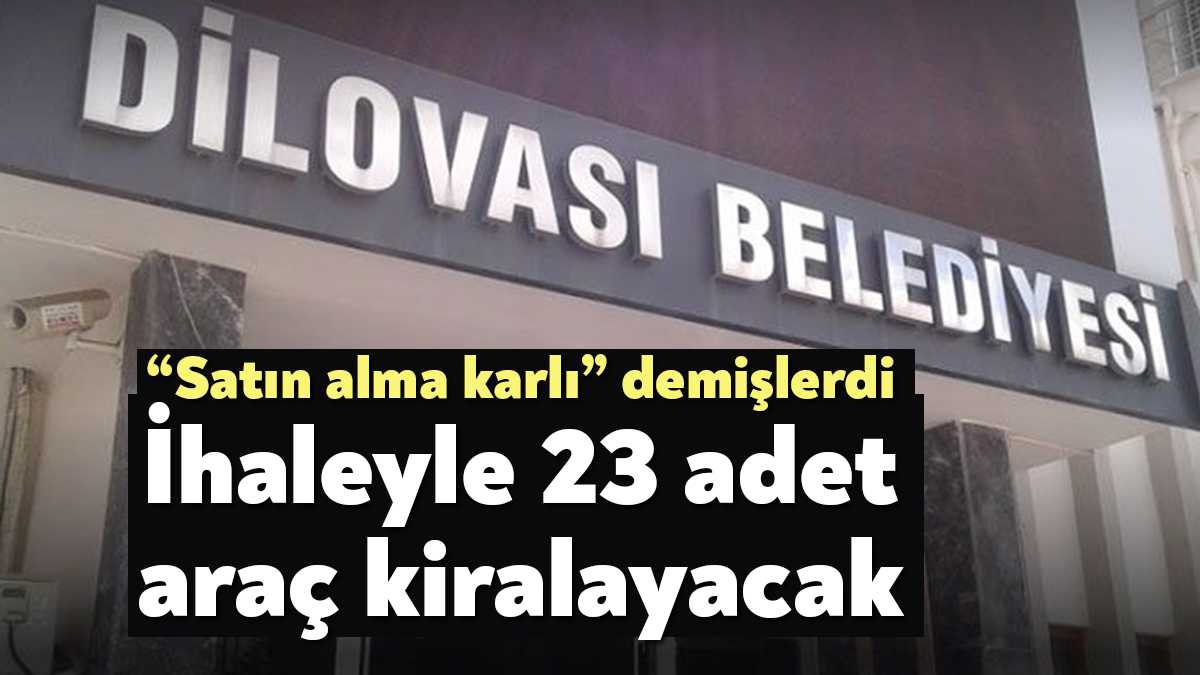 Dilovası Belediyesi İşletme ve İştirakler Müdürlüğü, çeşitli özelliklerde 23 adet