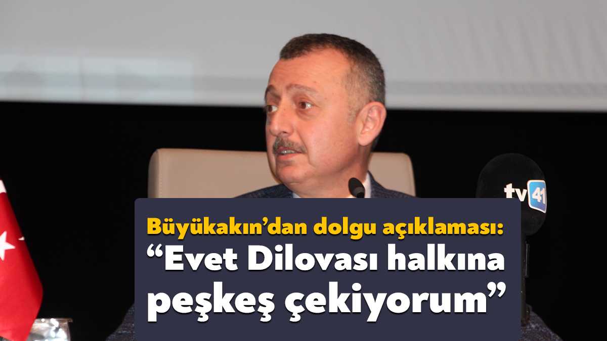 Kocaeli Büyükşehir Belediye Başkanı Tahir Büyükakın, Dilovası’nda yapılacak dolguyu da