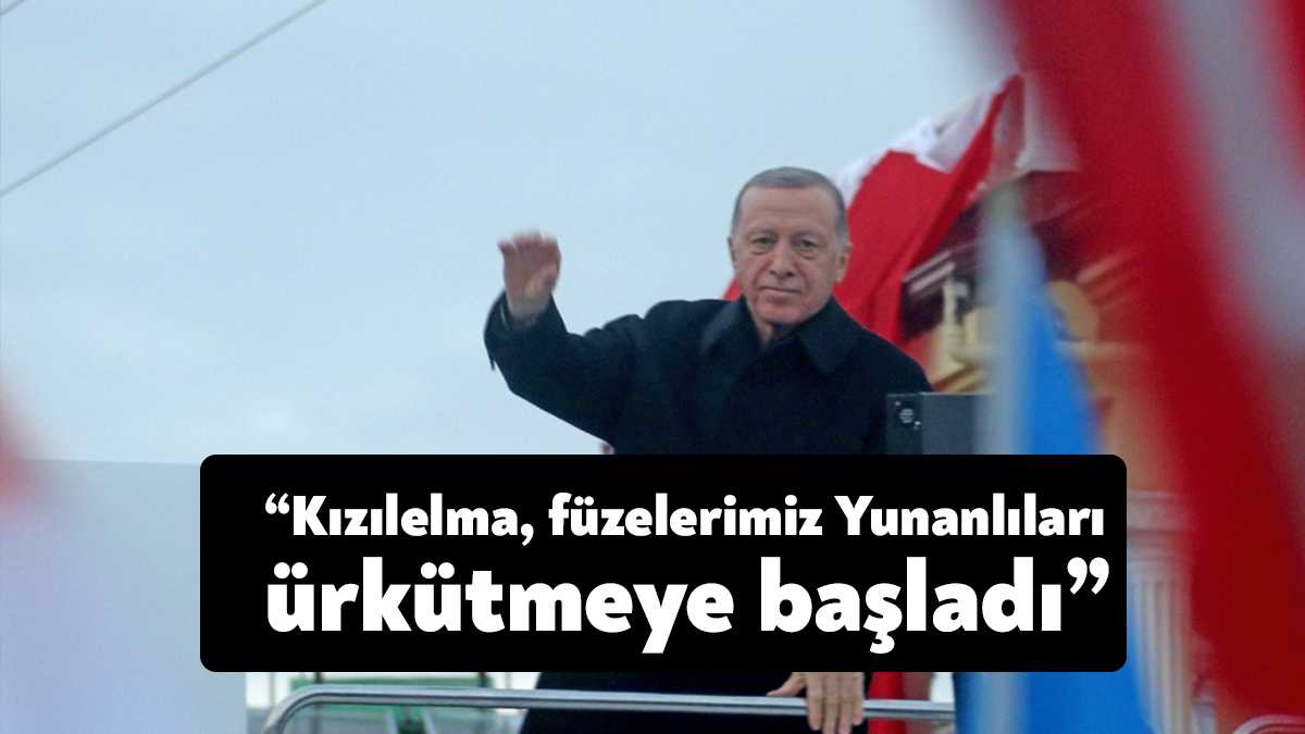 Muğla’nın Fethiye ilçesinde vatandaşlara seslenen Cumhurbaşkanı Recep Tayyip Erdoğan, insansız