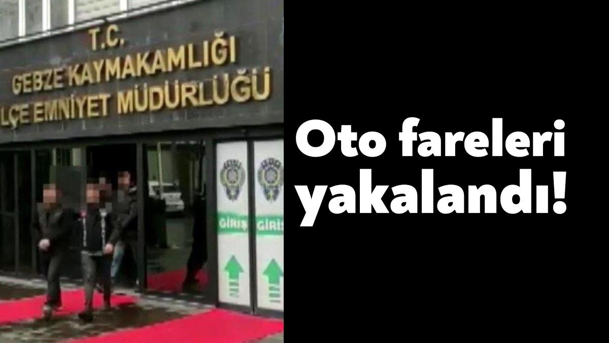 Kocaeli'nin Gebze ilçesinde araç içerisinden hırsızlık yapan 2 şüpheli yakalandı.