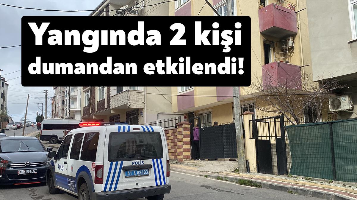 Kocaeli'nin Gebze ilçesinde 5 katlı binanın ikinci katında elektrik kontağından