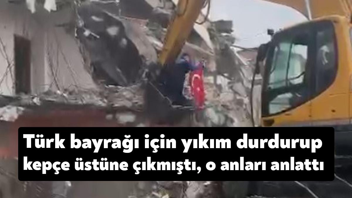 Kocaeli'nin Gölcük ilçesinde kentsel dönüşüm için yıkılan binada molozların arasında