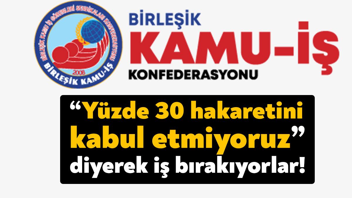 Birleşik Kamu-İş Kocaeli İl Başkanı Sabri Mutlu “Yüzde 30 hakaretini