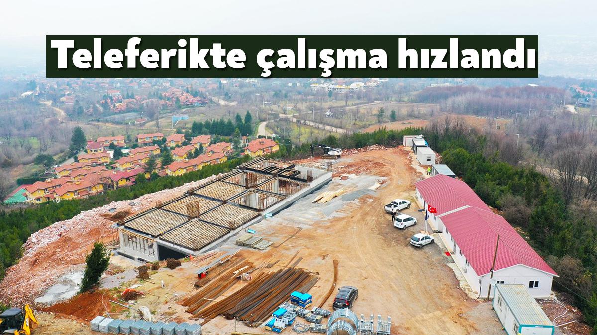 Kocaeli’nin 50 yıllık hayali olan Kartepe Teleferik projesinde Büyükşehir’in çalışmaları