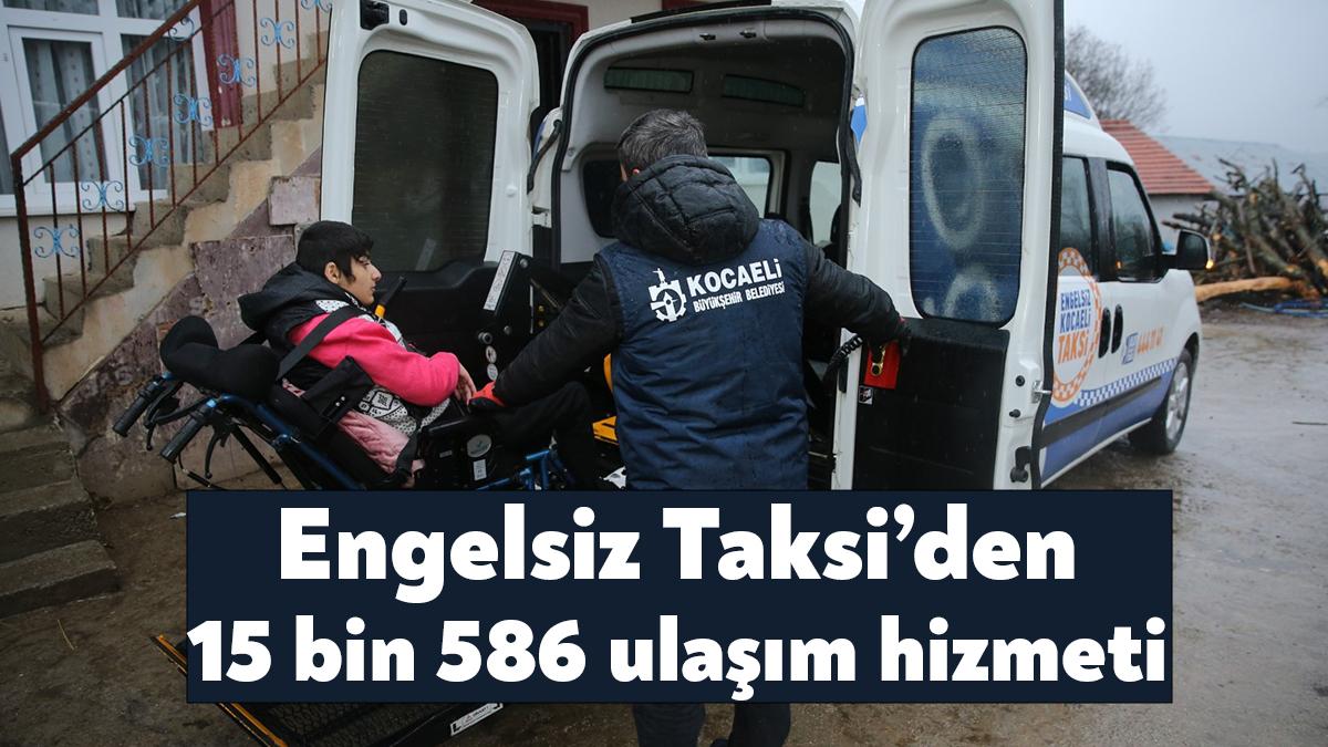 Kocaeli Büyükşehir Belediyesi engelli vatandaşlara 18 adet “Engelsiz Taksi” ile