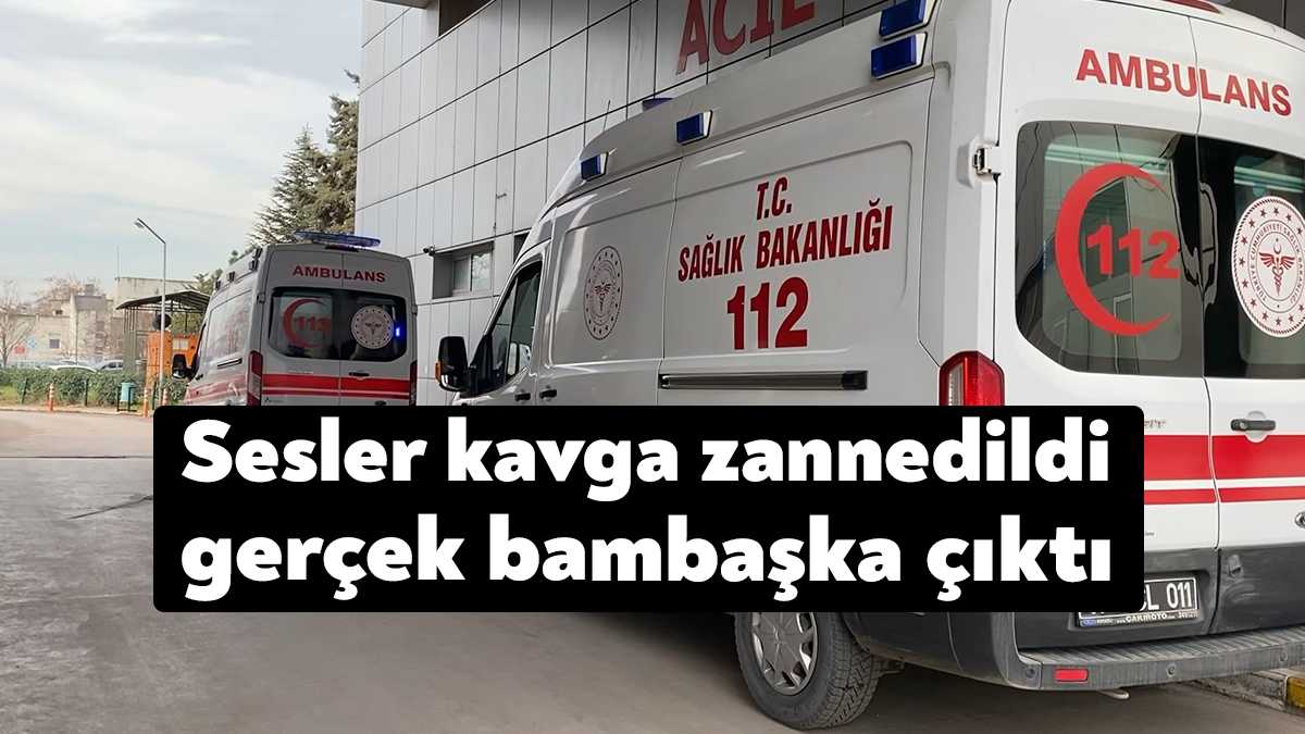 Kocaeli'nin Kartepe ilçesinde iki katlı binadan gürültü geldiğini duyan vatandaşlar,