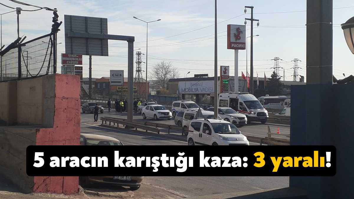 Kocaeli'nin Gebze ilçesi D-100 karayolu İstanbul istikametinde meydana gelen kazada