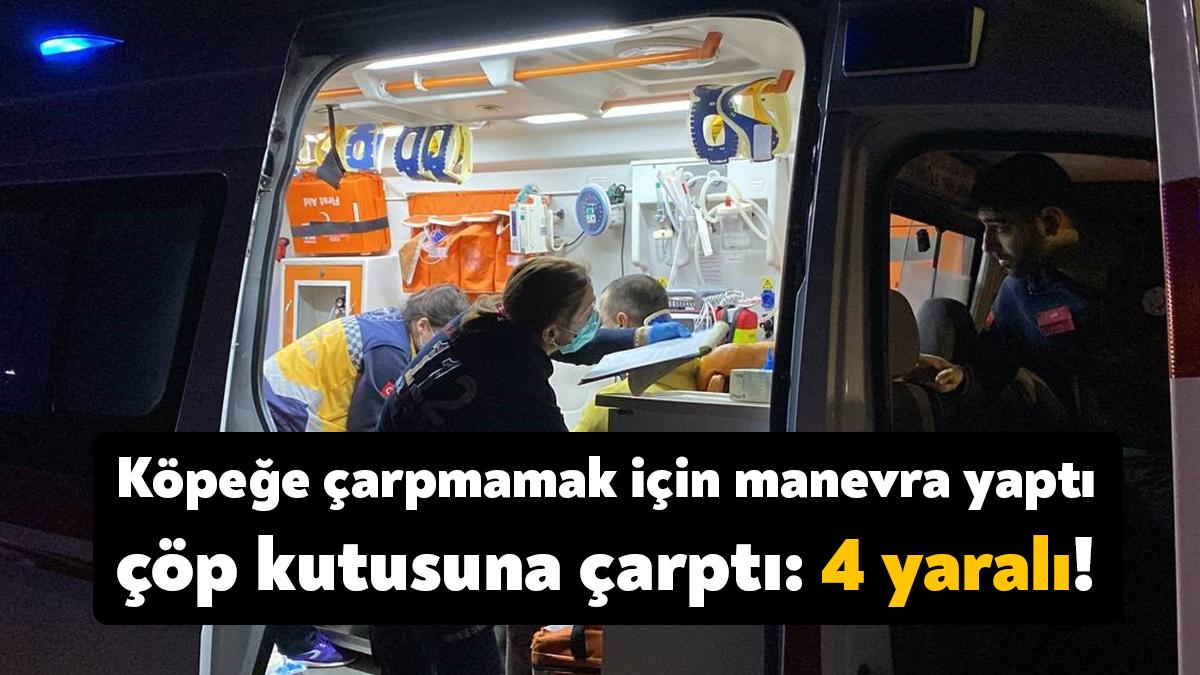 Kocaeli'de önüne çıkan köpeğe çarpmamak için manevra yapan UTV, kontrolden
