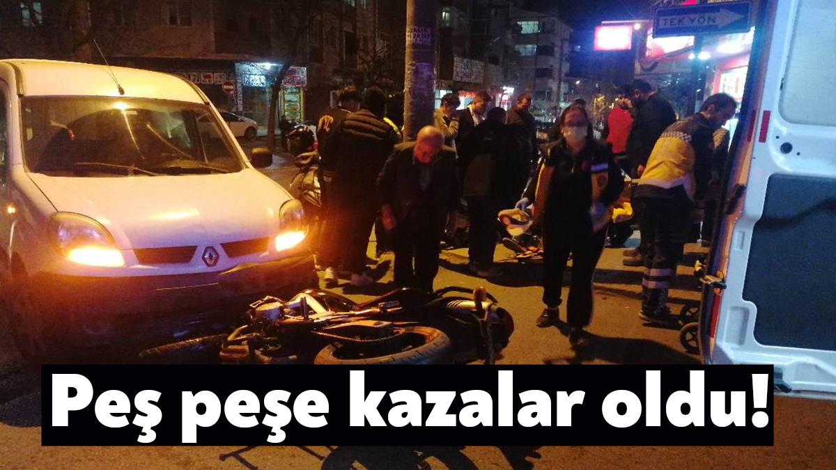 Kocaeli'nin Gebze ilçesinde yeni yılla birlikte aynı caddede kazalar peş