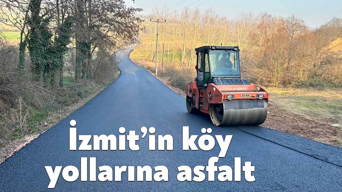 Kocaeli Büyükşehir Belediyesi, İzmit Gülbahçe Kadriye-Balören bağlantı yolunda asfalt serim