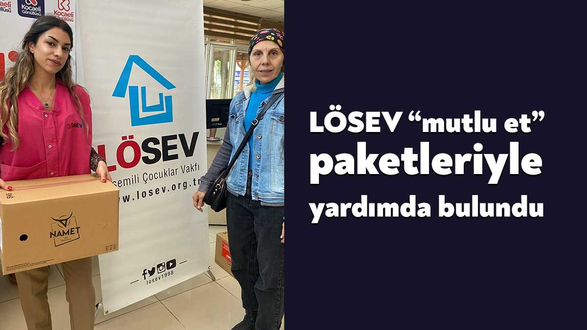 LÖSEV kanser ile mücadele eden ailelerini 12 ay boyunca taze