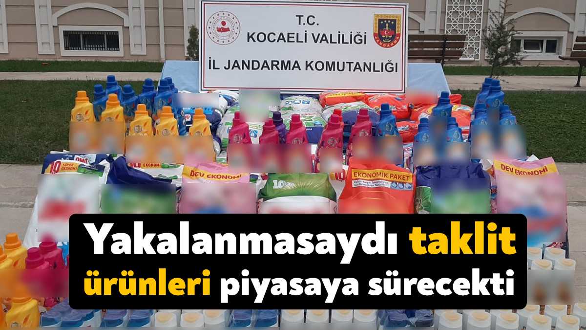 Kocaeli'nin Gölcük ilçesinde bir araçta yapılan aramada çeşitli markalara ait