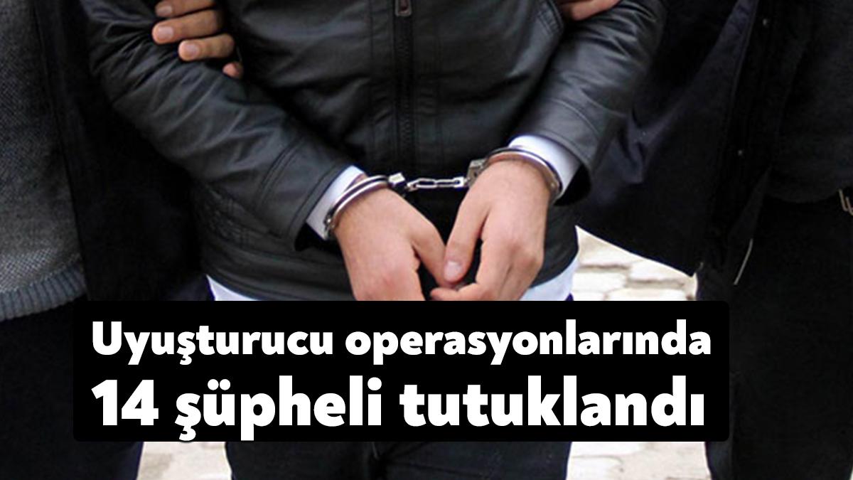 Kocaeli'de 2-8 Ocak tarihleri arasında yürütülen uyuşturucu ile mücadele çalışmalarında