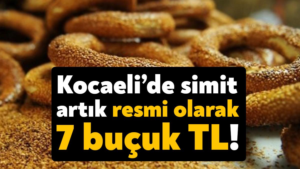 Kocaeli’de 6 TL’den satılan simit bazı simitçi esnafı tarafından 7