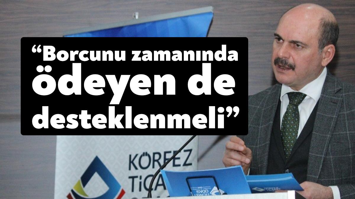 Körfez Ticaret Odası'nın ocak ayı meclis toplantısında konuşan Yönetim Kurulu