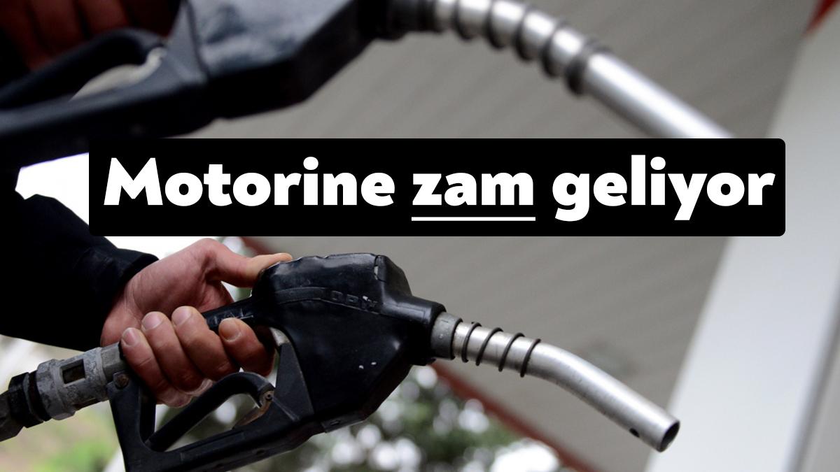 Motorine gece yarısı itibariyle 83 kuruşluk zam geleceği belirtildi.
