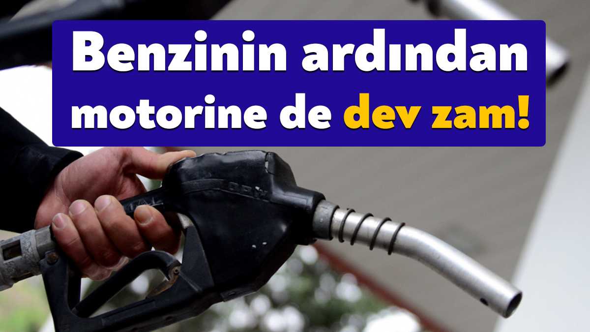 Benzine bugün gelen 67 kuruşluk zamdan sonra motorine de yarından